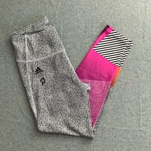 Adidas Colorful Leggings - Black and Pink